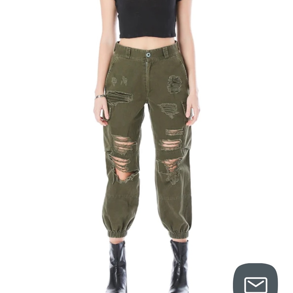 Carmar green baggy cargos